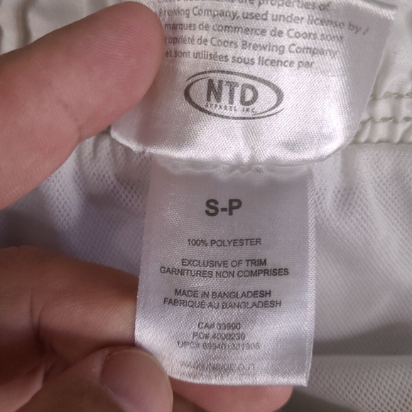 Coors Light‎ Board Swim Shorts Mens Small Gray Trunks Surf Beer Beach Lined - Picture 6 of 13